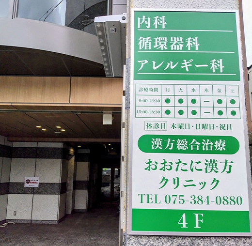 クリニックの看板